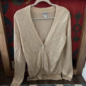Chico's Light Tan Women's Cardigan